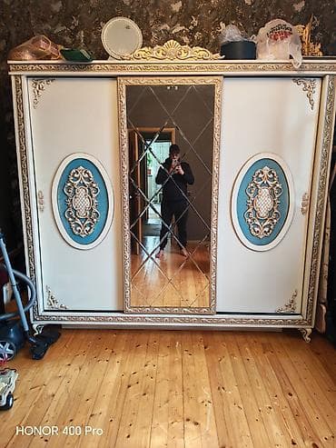 yatag desleri: Klassik üslubda yataq otağı dəsti - Yataq: yumşaq kapitone başlıq — 6