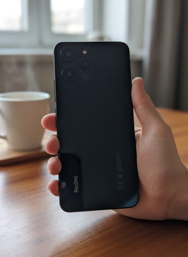 işlemiş telefon: Redmi 12, 256 GB, rəng - Qara, Barmaq izi — 1