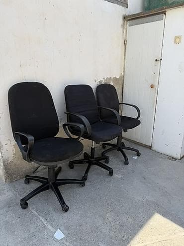 Ofis kresloları – 3 ədəd, qara rəng — 2