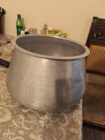 Çaydanlar və qəhvədanlar: Qazan, rəng - Gümüşü, Alüminium — 1