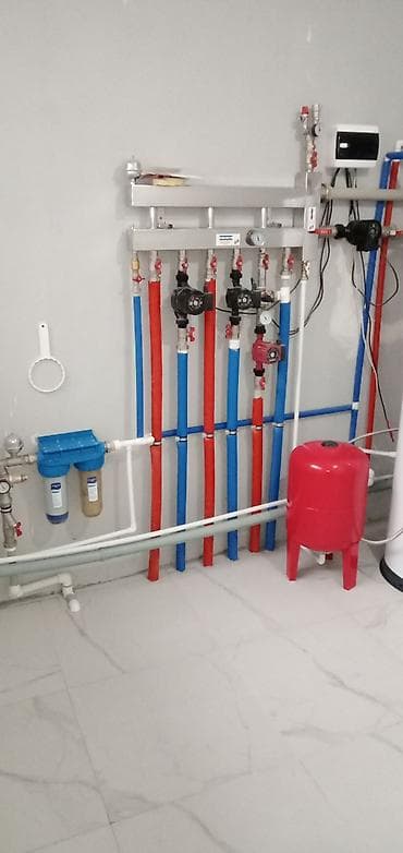 Отопление: Atapleniya sisteminin çəkilməsi. Radiatorların quraşdırılması, istpol — 7