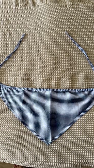 qadın baş ortuyu: Mavi baş yaylığı (bandana) — 1