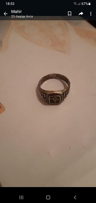 karter uzuk: Sabirabada gumuş uzuy satlır 50azın — 2