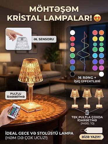 led isiq: Kristal Lamp Möhtəşəm kristal — 1