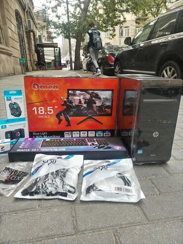 Modemlər və şəbəkə avadanlıqları: SİSDEM BULOKU - HP 3500pro RAM 8GBYADDAŞ 512GB MANİTOR 19inc FULL — 1