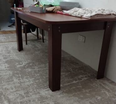 круглый стол на заказ: Qonaq masası, MDF, Dördbucaq masa — 1