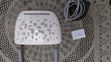 ADSL modem islek veziyyetde. Istifade olunmayib fiber optika