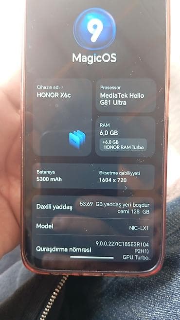 Honor X6c, 128 GB, rəng - Yaşıl