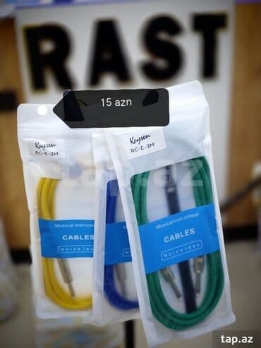 dicey aparatı: Kabel RC-F1 Musiqi alətləri kabeli RC-F1M SES KABELI Gitara kabeli — 11