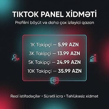 Sosial media üçün inkişaf xidməti – TikTok və İnstagram paketləri