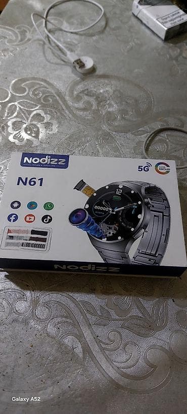 up saatlar: Nodizz N61 smart saat - Super AMOLED ekran - 5G yazısı ilə təqdimat — 1