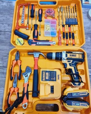 dewalt drel qiymeti: Drel dəsti DEWALT 36V adbonikli
drel 
Drel Nabor
nabor drel — 1