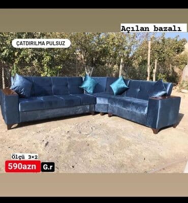 раскладные кресла в баку: Угловой диван, Новый, Раскладной, С подъемным механизмом, Ткань, Бесплатная доставка в черте города — 10