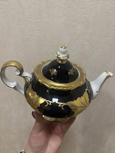 dem: Rəng - Qızılı, Dəm caydanı, Farfor, Almaniya — 2