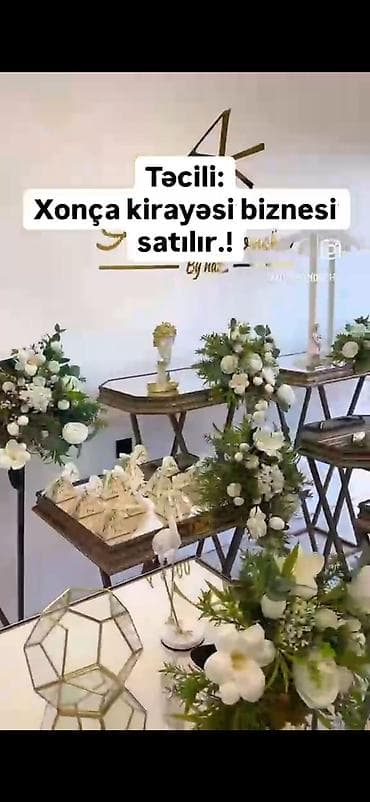 🎀 TƏCİLİ HAZIR XONÇA KİRAYƏ BİZNESİ SATILIR 🎀 💰 Qiymət: *8000 AZN* — 3
