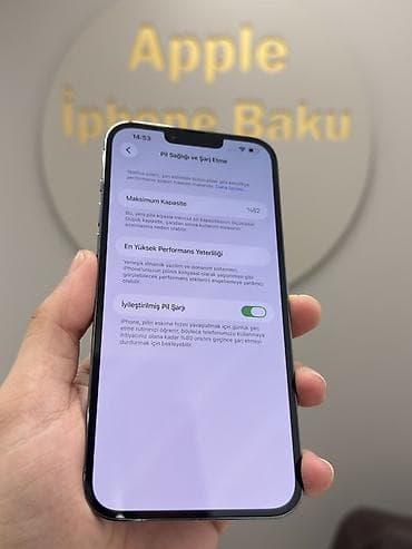 ikinci el 14 pro max: IPhone 13 Pro Max, 256 GB, Sierra Blue, Zəmanət, Simsiz şarj, Face ID — 8