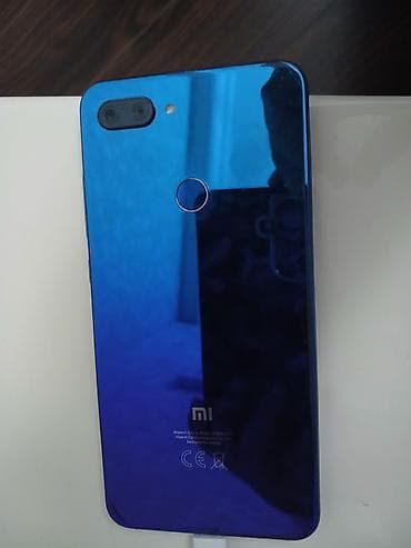 borofone be28 plus: Xiaomi Mi 8 Lite, 64 GB, rəng - Mavi, 
 Barmaq izi — 2