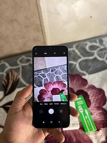 telefonlar yeni: Xiaomi 64 GB, rəng - Göy, 
 Barmaq izi, Face ID — 6