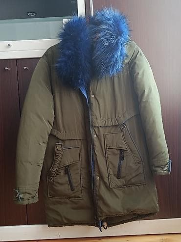 2021 kurtkalar: - Qışlıq parka gödəkçə - Rəng: zeytun-yaşıl (xarici), mavi detallarla — 1