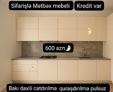 🟣Yeni mətbəx mebeli 🆘 *1 pqm görə qiymətlər* 🟣Mat Laminat *180 azn*