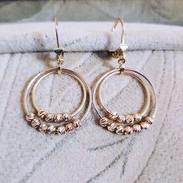 qaş sabitləyici: Sırğa, Pandora, Sarı qızıl, 585 Əyar, 447 g — 2