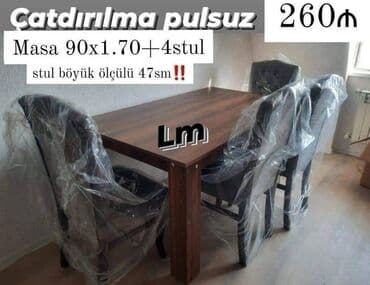 metbex stol stulu: Masa dəsti MASA +4 STULL💥 YÜKSƏK KEYFİYYƏTLƏ ⚜️ — 1