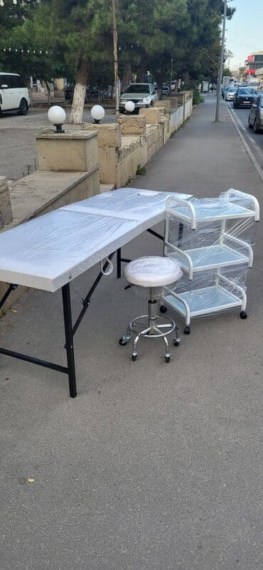 15 yasli oglan sekilleri: Yeni, Masaj kuşetkası, Qatlanmayan, rəng - Ağ — 4