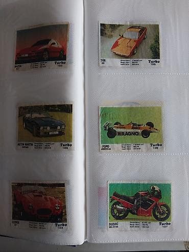 турбо аз мерседес: Turbo qara seriya 51-120. Turbo saqqız kolleksiya kartları – avtomobil — 5