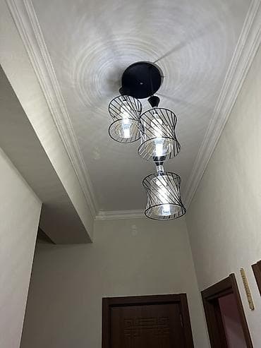 lyustralar: Çılçıraq, 3 lampa, Metal — 1