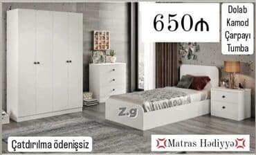 Asılqanlar: Təknəfərlik çarpayı, Dolab — 1