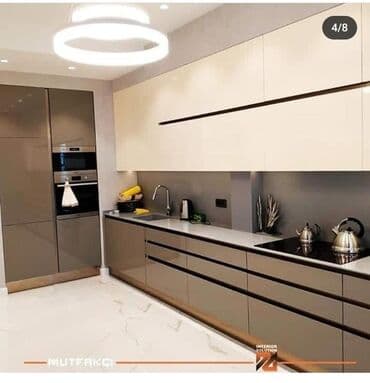 xrom kraska: Sifarişlə mətbəx dəsti, Özü çəkən petlələr, MDF, Kredit yoxdur, Pulsuz çatdırılma — 6