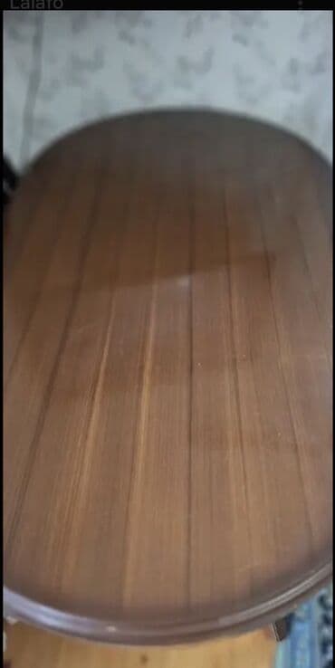 Qonaq masası, Açılmayan, Taxta, Oval masa