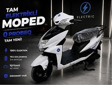 moped: Tam elektrikli moped – 0 probeg, tam yeni. Xüsusiyyətlər: - 100% — 1