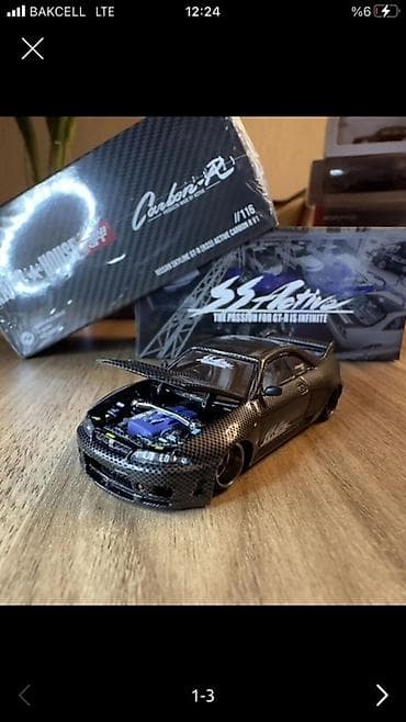 Velosipedlər: KAIDO HOUSE x Mini GT – Nissan Skyline GT‑R (R33) Active Carbon R V1.0 — 10