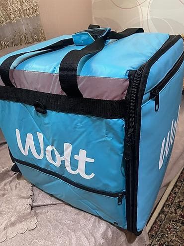 Wolt Partner termal çatdırılma çantası - Rəng: açıq mavi, qara — 2