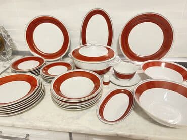 Канцтовары: Обеденный набор, цвет - Белый, Фарфор — 3