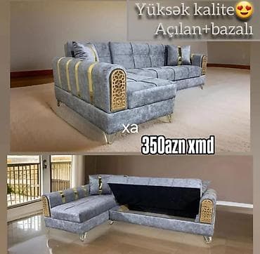 uqol divan: - Künc divan — açılan və bazalı model - Yüksək keyfiyyətli material — 1