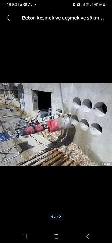 beton marka: Beton kəsmə və deşmə xidməti - Armaturlu beton, monolit, panel və daş — 2