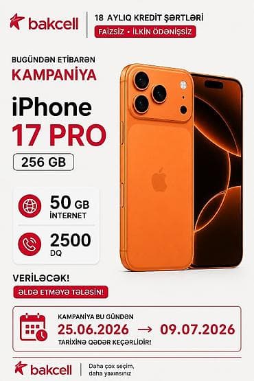 telefonsuz internet: IPhone 17 Pro, 256 GB, Blue Titanium, Kredit — 1