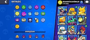 Biznes üçün avadanlıq: Brawl Stars hesabı – yüksək səviyyəli, zəngin kontentli - Kupa: 44 — 3