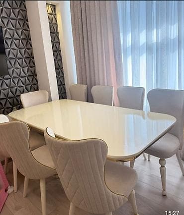 Masa desti tecili satlir 8 stula birlikde Qiymet 800 azn.Ünvan Xalqlar at lalafo.az Masa desti tecili satlir 8 stula birlikde Qiymet 800 azn.Ünvan Xalqlar
