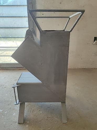 pecka: Metaldan hazırlanmış odun sobası – raket tipli Məhsul təsviri: - — 1