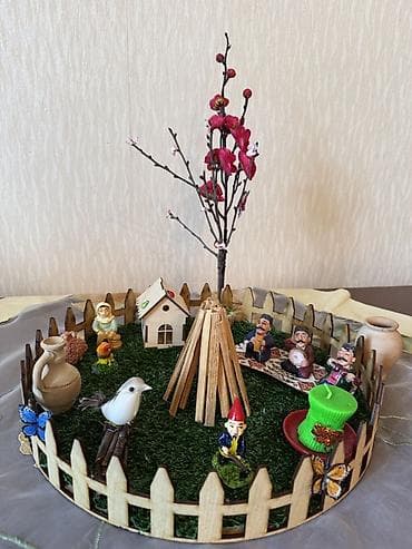 Novruz temalı dekorativ kompozisiya – süfrə və ya interyer bəzəyi
