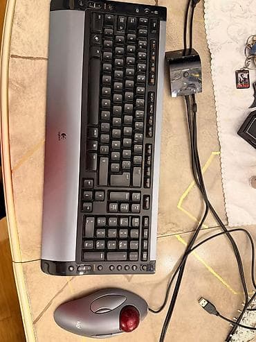 Logitech S510 simsiz klaviatura dəsti klaviaturası ve mause Yeni