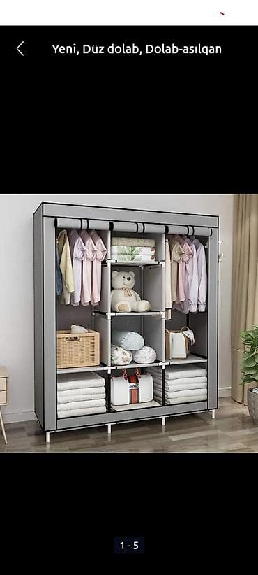 sfanerler: Düz dolab, Dolab-asılqan — 1