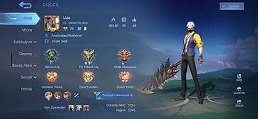 zinət əşyaları: Mobile Legends: Bang Bang oyun hesabı ENDİRİM YOXDUR! - Profil adı — 2