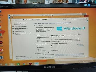 Masaüstü kompüter seti – sistem bloku + Samsung monitor ram 4. yadas — 8