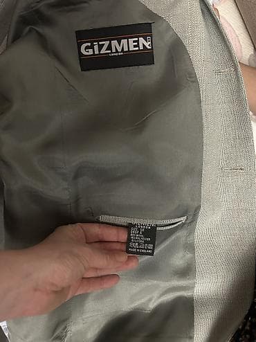 ayaqq: Kişi geyim dəsti – GİZMEN London pencək + zolaqlı köynək - Brend — 3