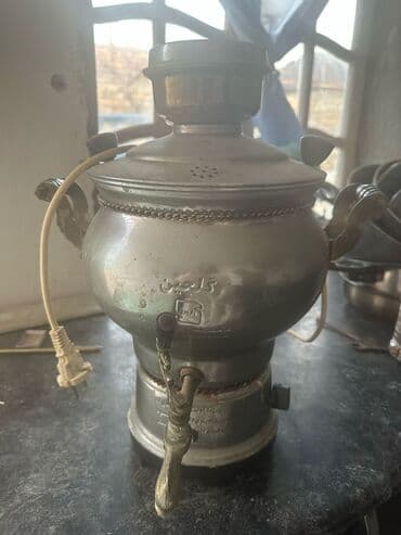 elektirik samavar: Elektrik samovar - Material: metaldan (gövdə və qapaq), pirinç kran - — 2
