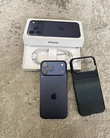 IPhone 17 Pro Max, 1 TB, Göy, Zəmanət, Sənədlərlə, Face ID lalafo.az -da IPhone 17 Pro Max, 1 TB, Göy, Zəmanət, Sənədlərlə, Face ID